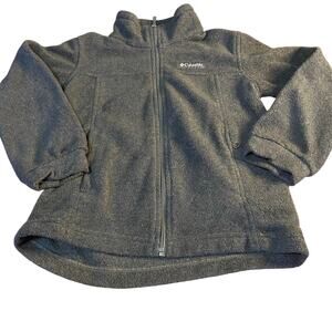 Columbia dark gray full‎ zip boys fleece sweater SIZE XS